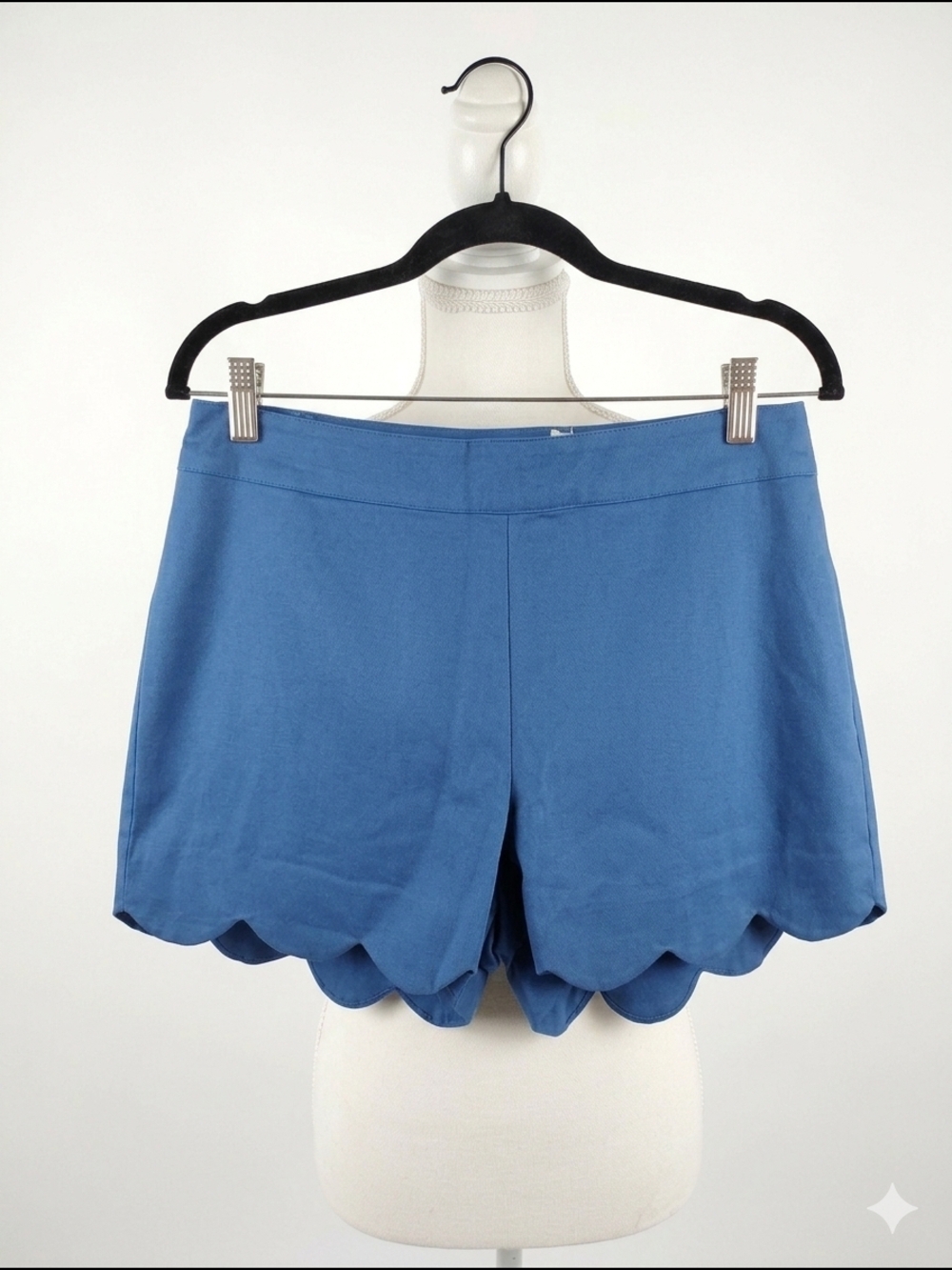 Mud Pie Large NwtBlue Scallop Hem Women's Shorts